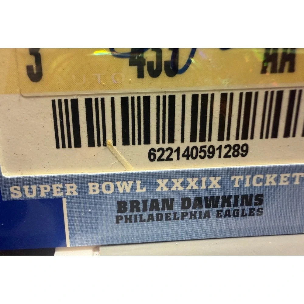 2007 Topps TX Exclusive - Super Bowl Ticket Stubs Autographs Brian Dawkins...